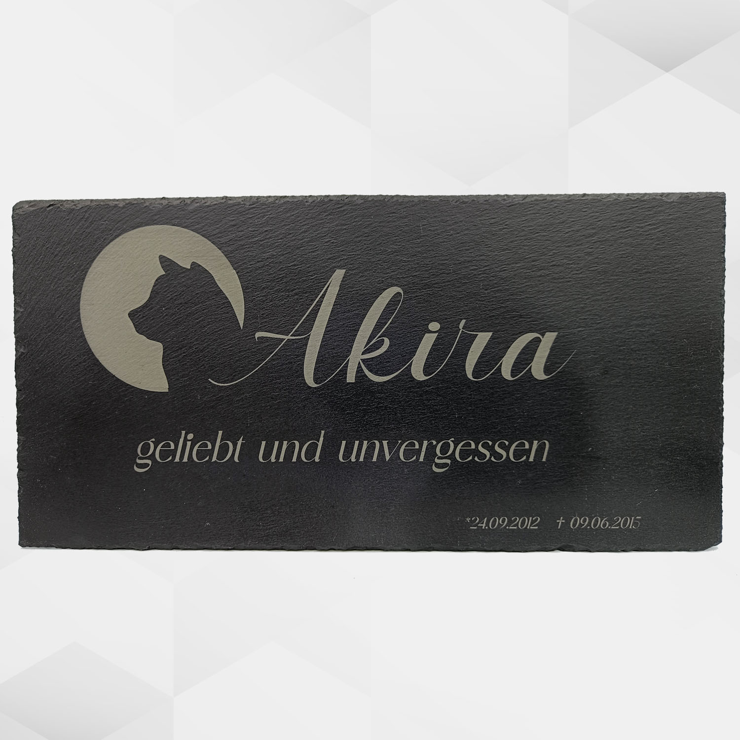 Schieferplatte Gedenken